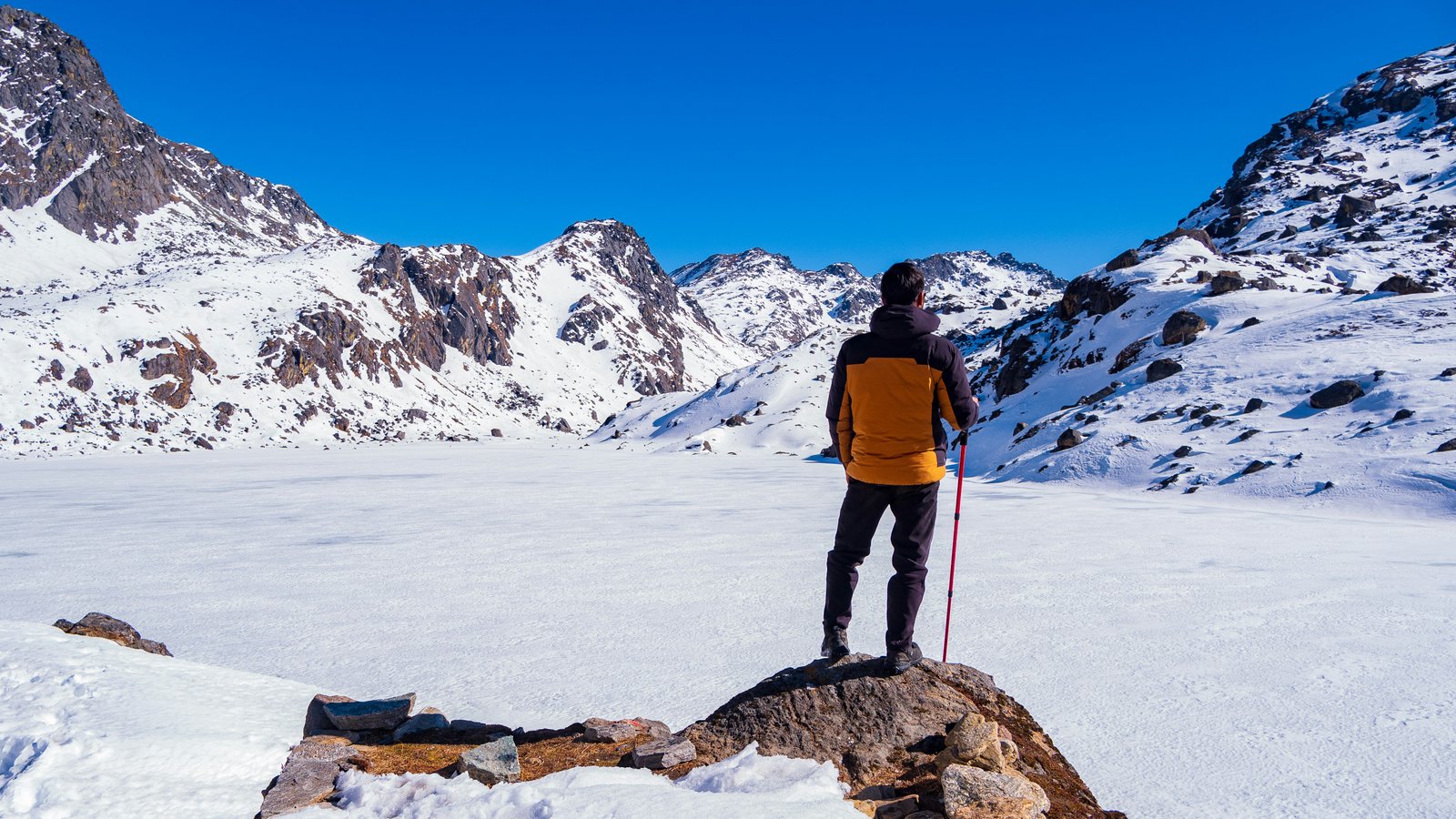 Gosaikunda alpine sacred lake Nepal