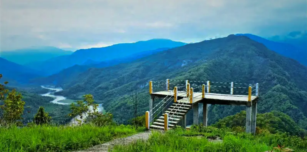 A sweeping scenic view of Kalimpong Town viewed from Deolo Hill