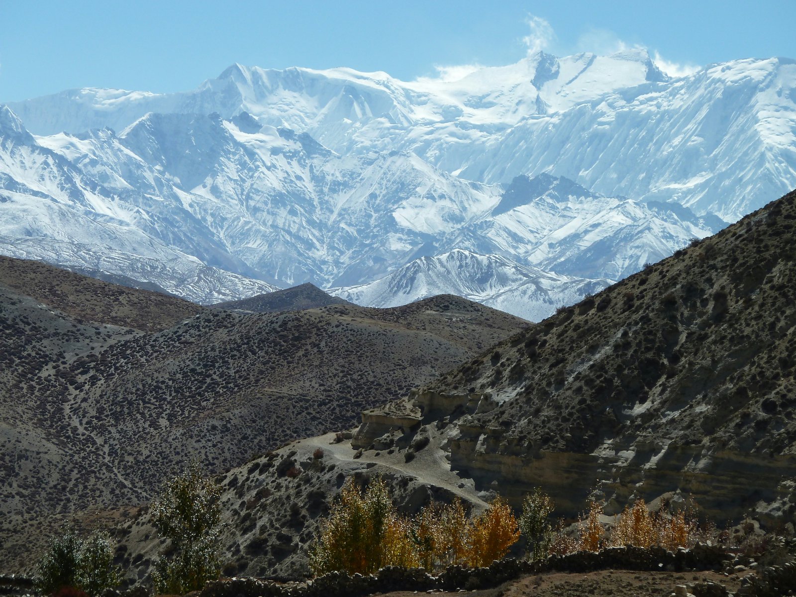 Mustang region desert mountain landscape