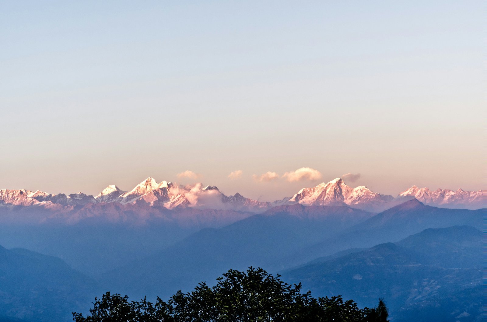 Scenic hillside views and pine forests in Nagarkot