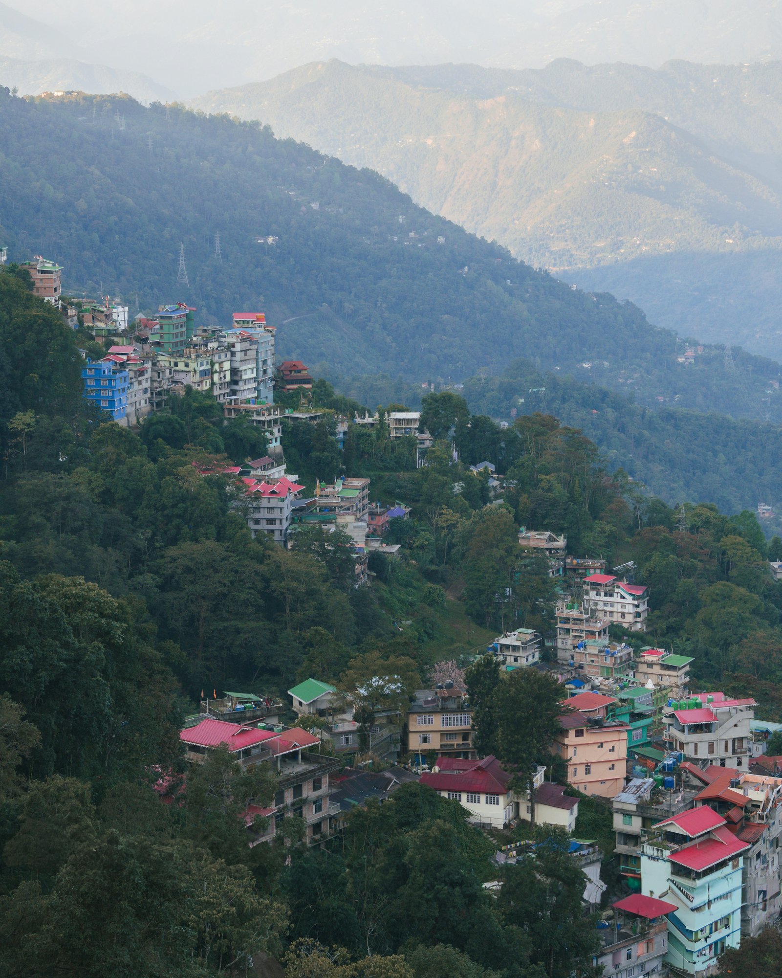 Surrounding hills and landscape of Namchi