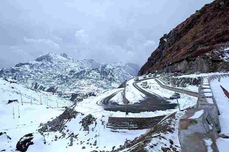 Nathula Pass Snow in Sikkim
