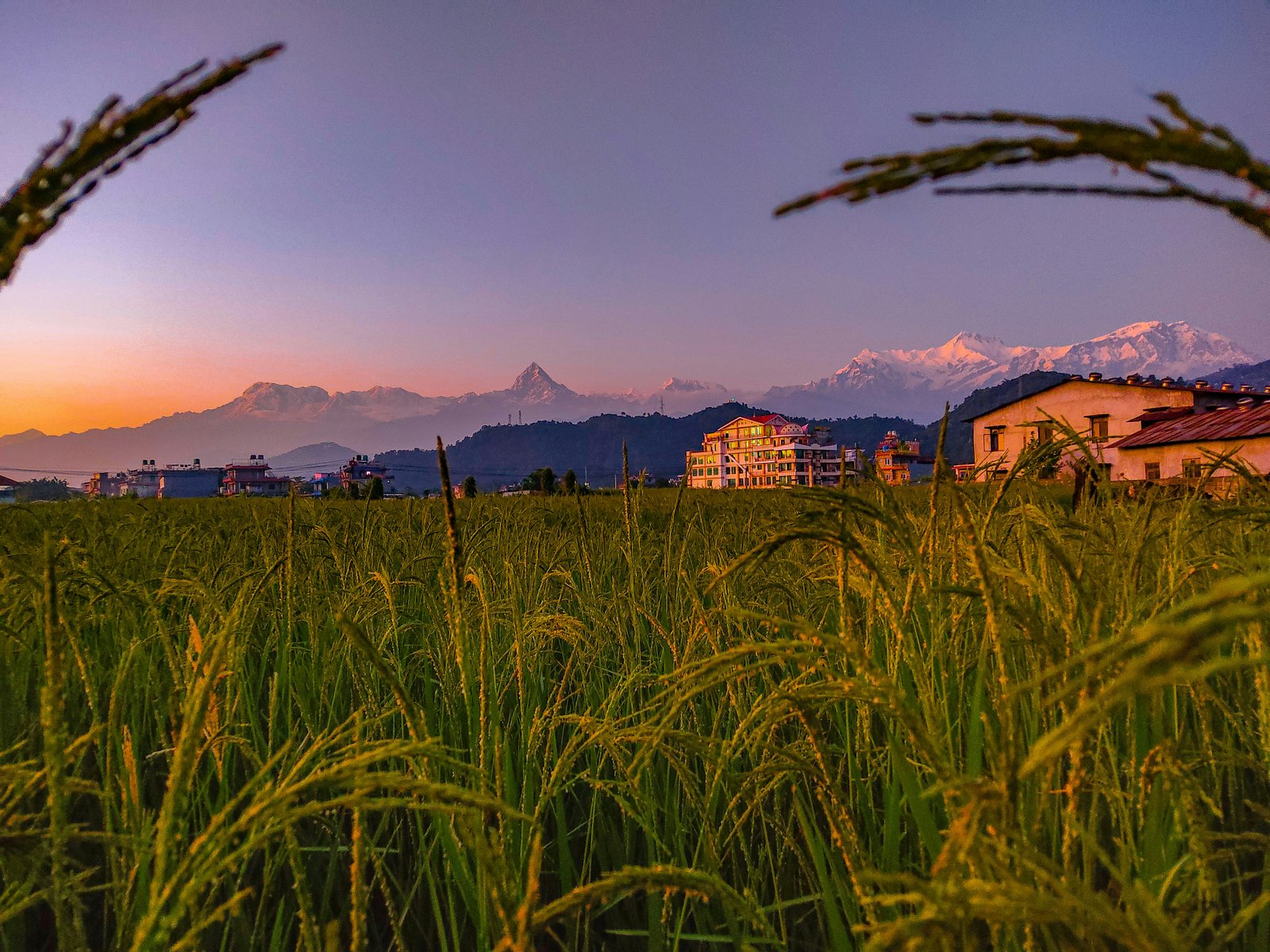 Scenic mountain landscapes on the way to Nepal