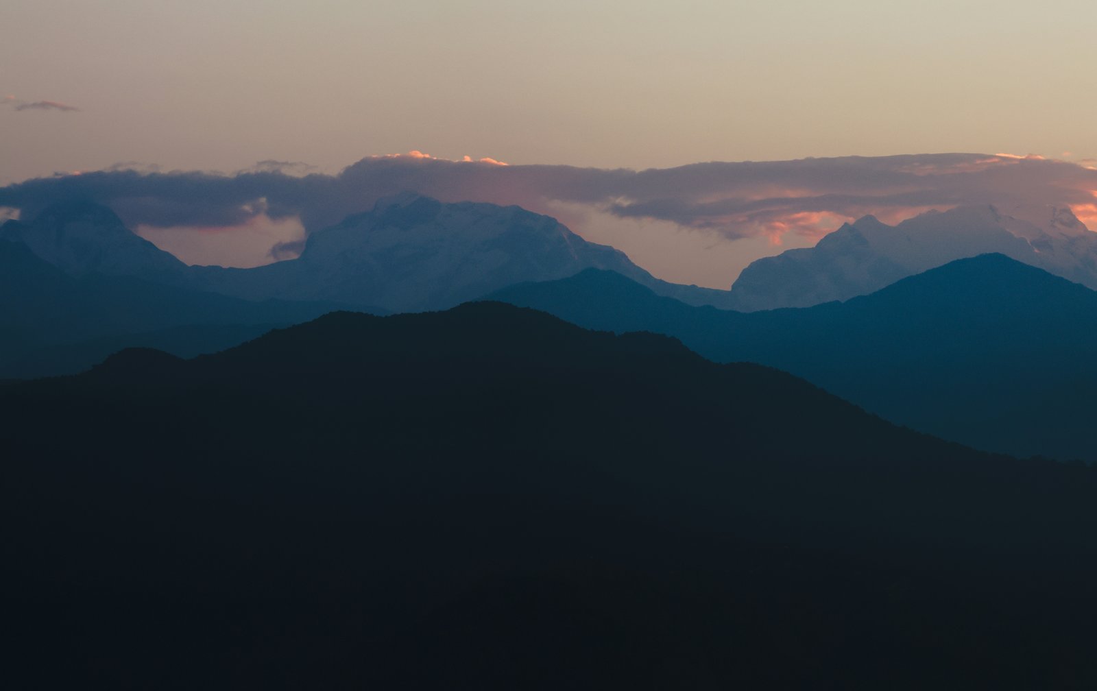 Scenic mountain landscapes on the way to Nepal